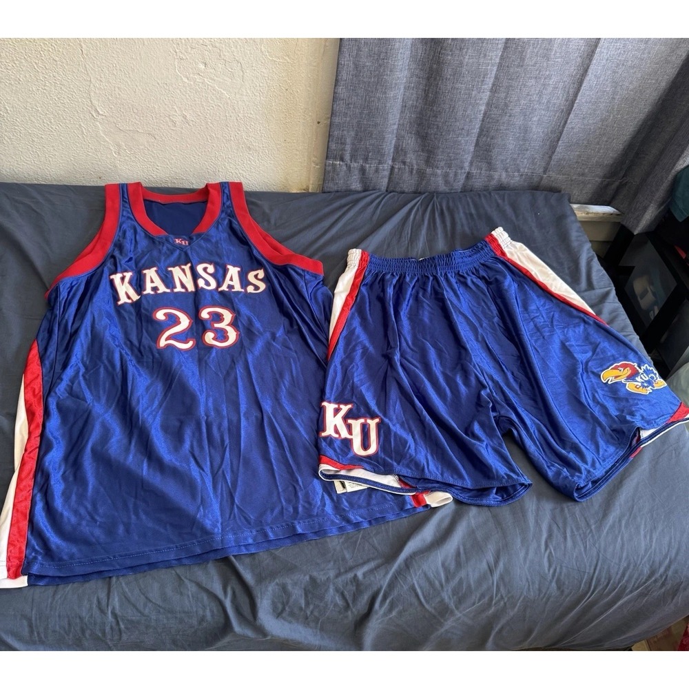 Power KANSAS JAYHAWKS #23 Sample Basketball Game Jersey & Shorts
